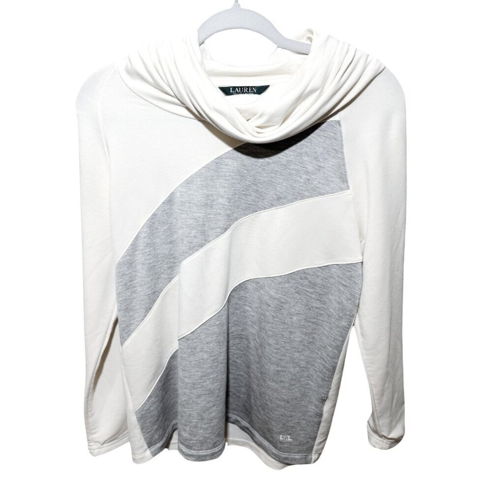 Lauren Ralph Lauren Women's Cowl Neck Sweater Luxury Size M